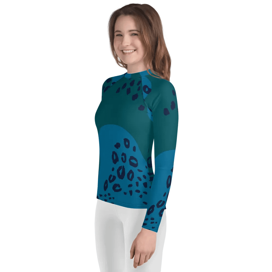 Wild Blue Youth Rash Guard product image (3)