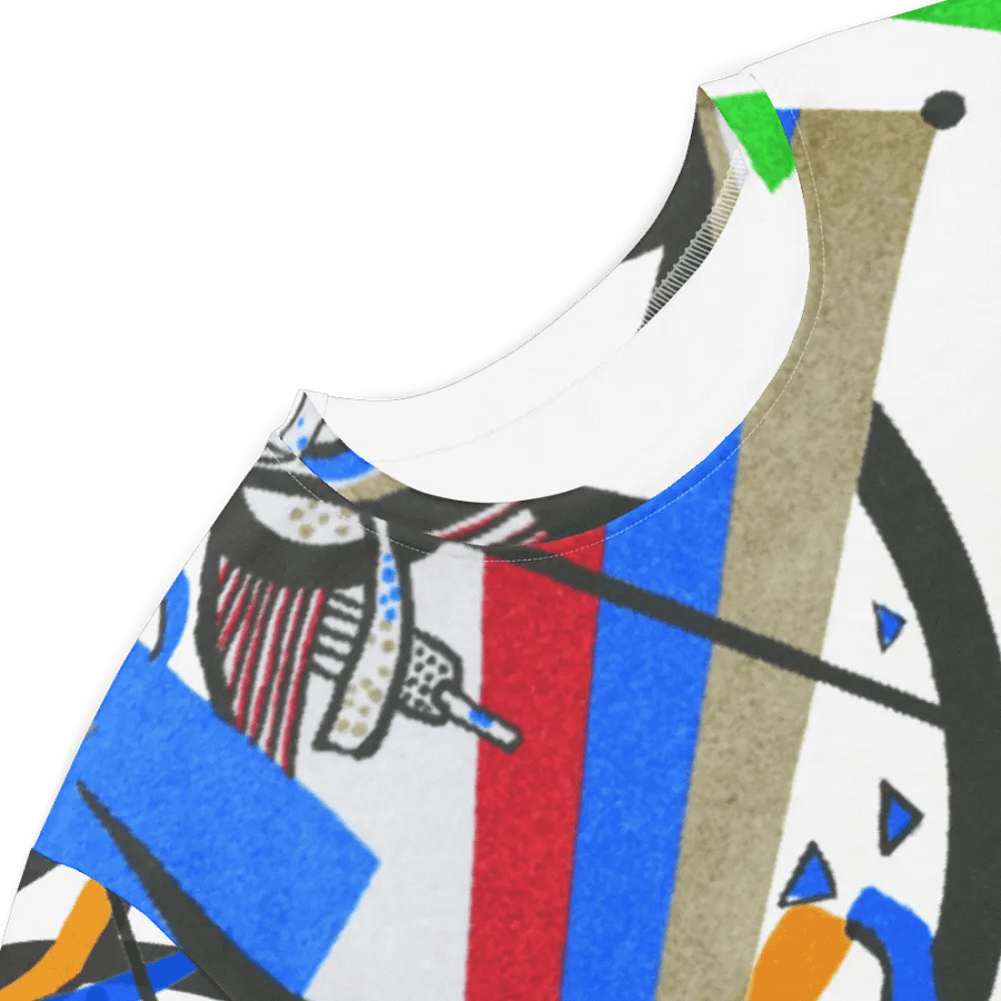 Abstract Lithographic Pattern Design T-shirt Dress - v2 product image (4)