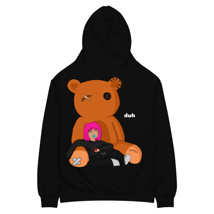 Abstract Monochrome Oversized Hoodie product image (23)