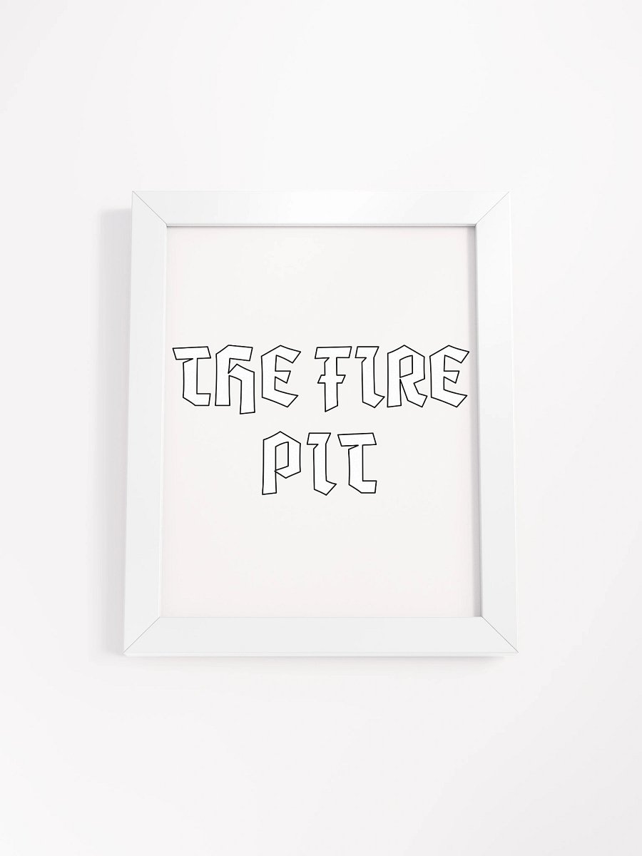 Inferno Typography: Framed Matte Poster product image (2)