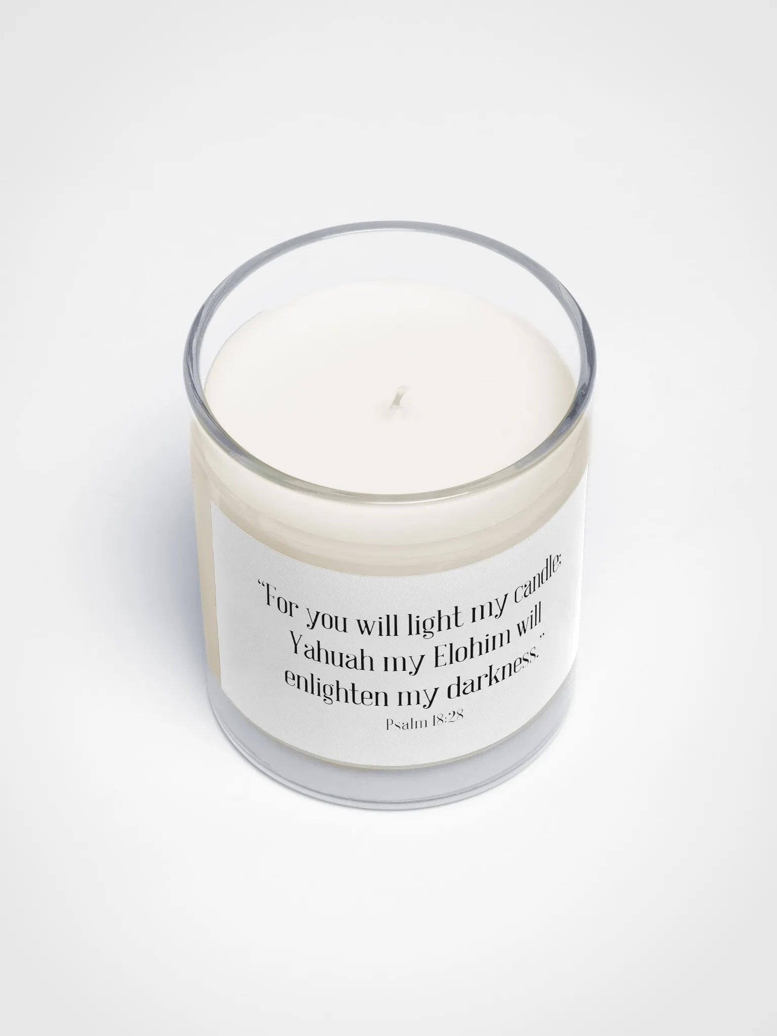Inspirational Psalm 18:28 Soy Wax Candle product image (3)
