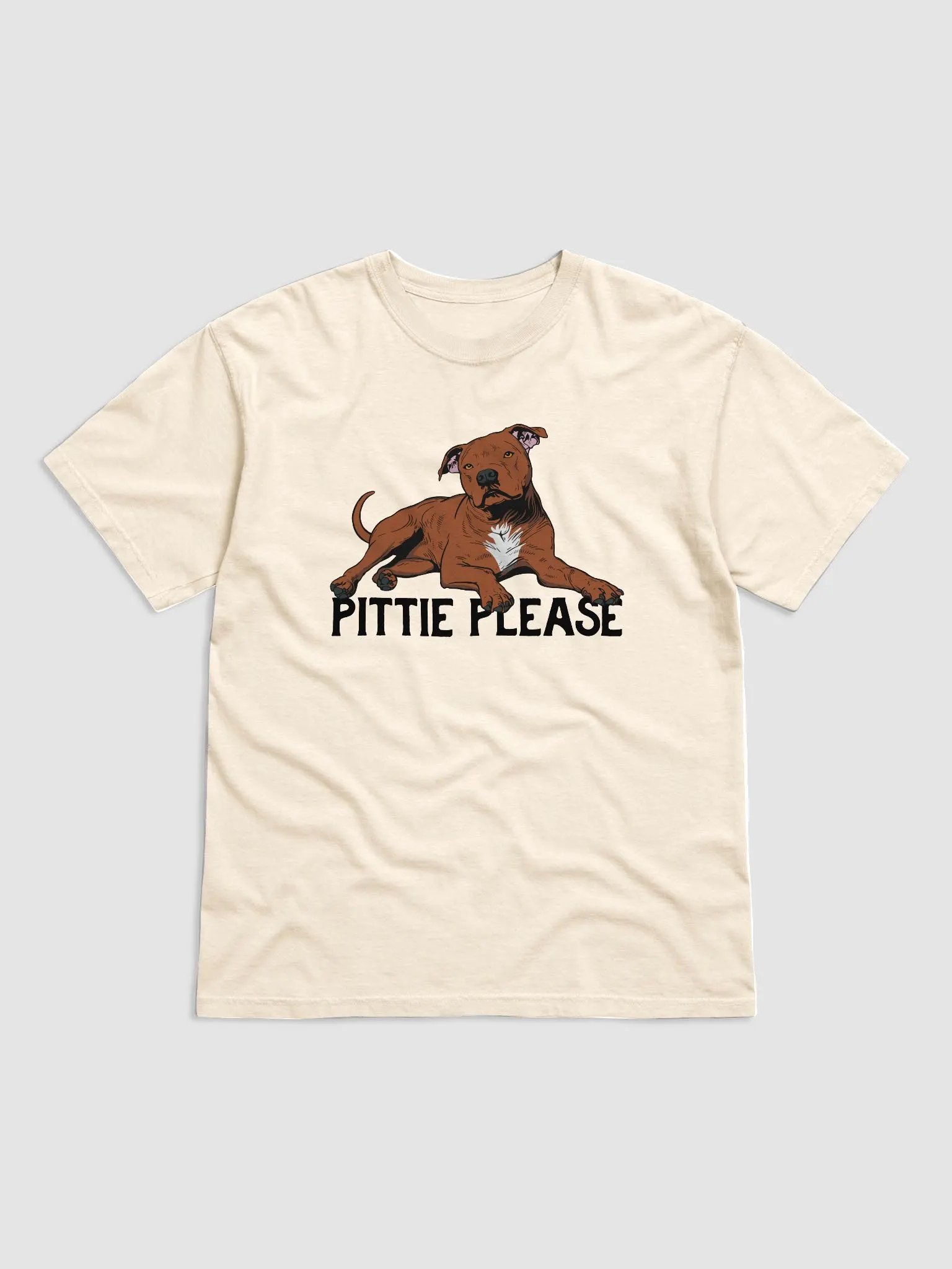 Pittie Please T-Shirt of a Pitbull | Funny T-Shirt for Pittie, Staffordshire, and Bully Owners product image (29)