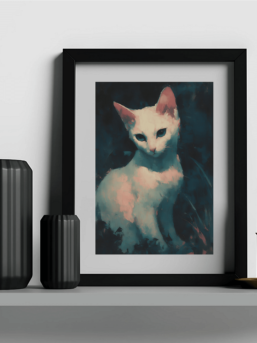 Moonlit Whiskers - Ethereal Night Art product image (6)