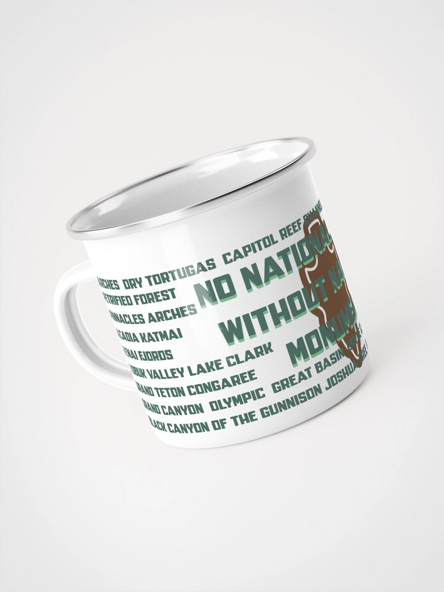 No National Parks without Monuments Enamel Mug product image (4)