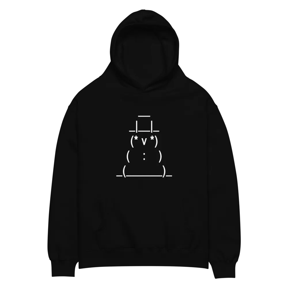 ASCII Art Snowman Hoodie product image (2)