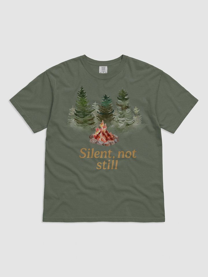 Silent, Not Still Evergreen Tee product image (1)