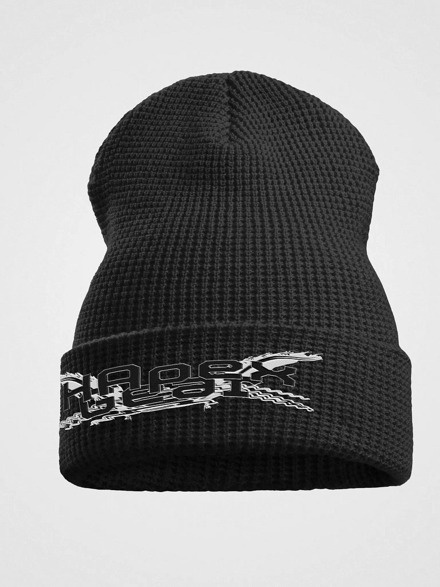 Waffle Beanie - Embroidery - Black HApex Gear Black Logo product image (5)