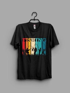 Vintage Fishing T-shirt Design product image (4)