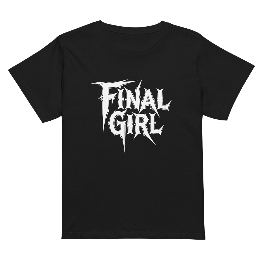 Womens Final Girl White on Black Tee product image (2)