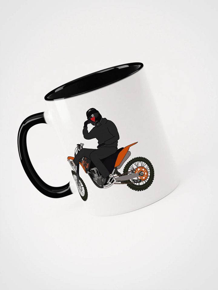 Heart-hand on Bike Coloured Mugs product image (1)