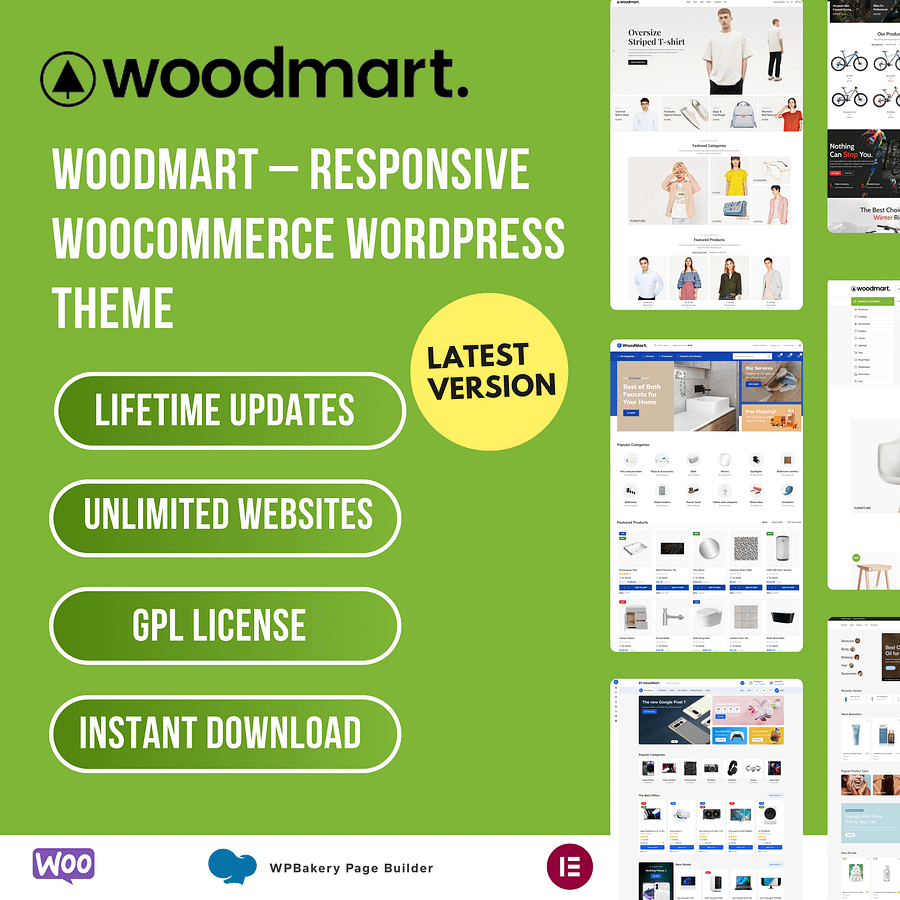 WoodMart WordPress Theme 8.2.7 – High-Speed WooCommerce Storefront | Lifetime Updates | Premium eCommerce Theme | GPL License | Instant Delivery | Free Support product image (1)