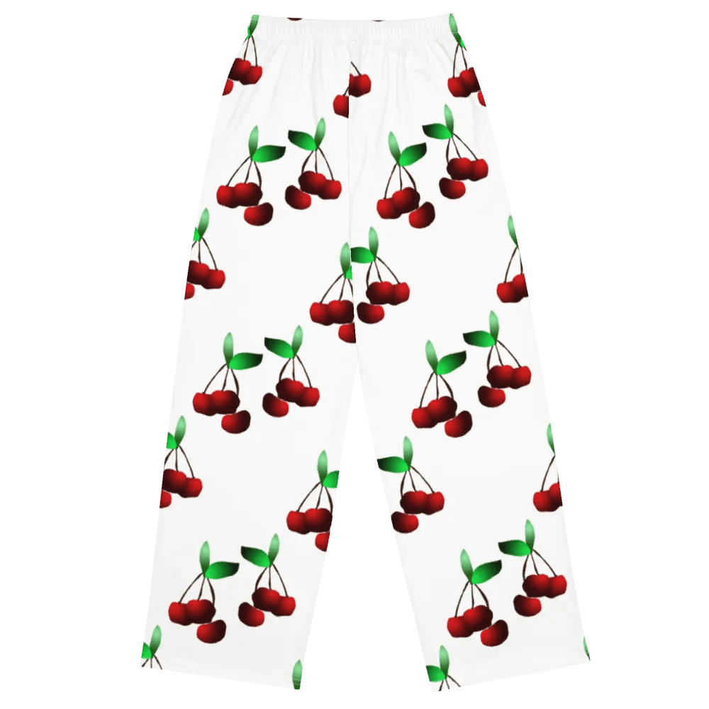 Cherries Pattern Wideleg Pants product image (1)