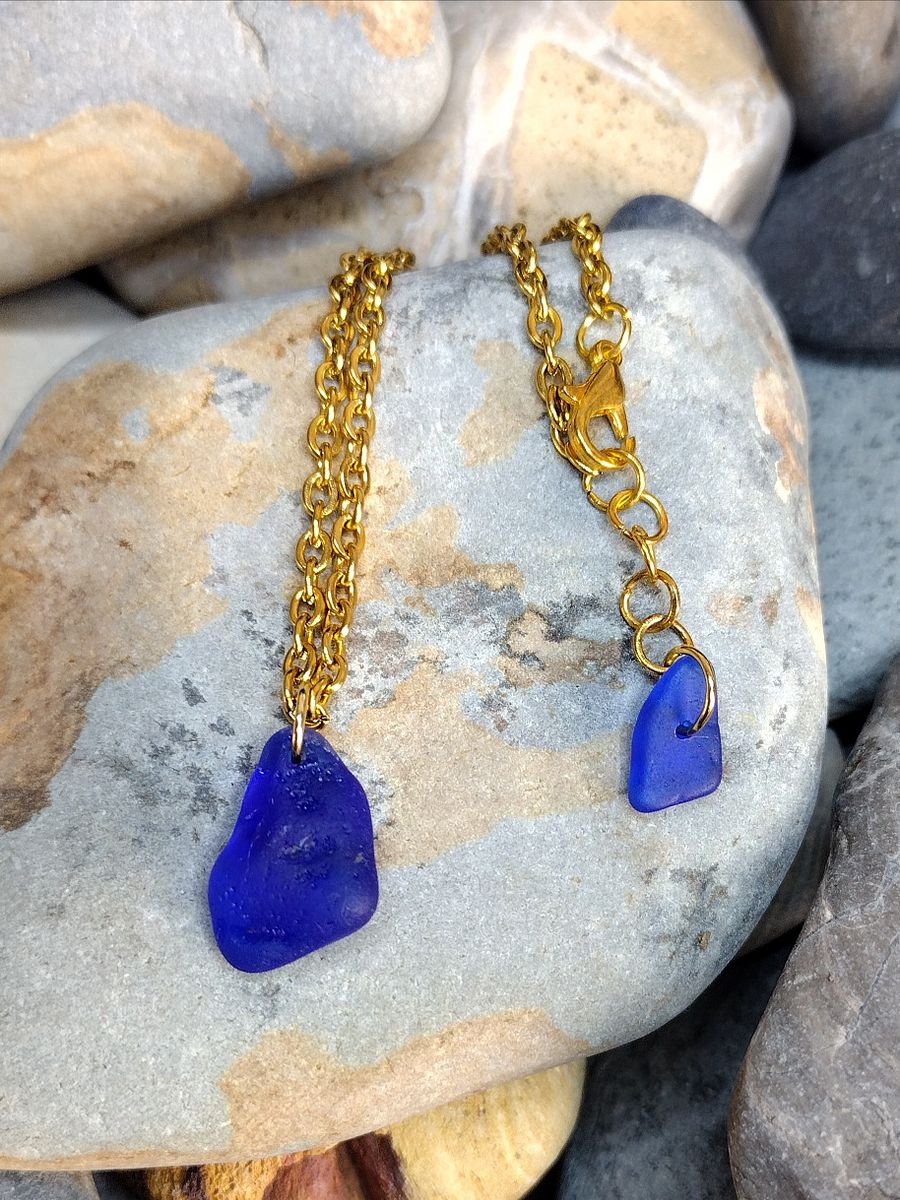 Sea glass necklace product image (1)