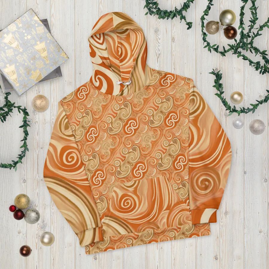 Funky Latte Liquid Tie-Dye Hoodie product image (6)