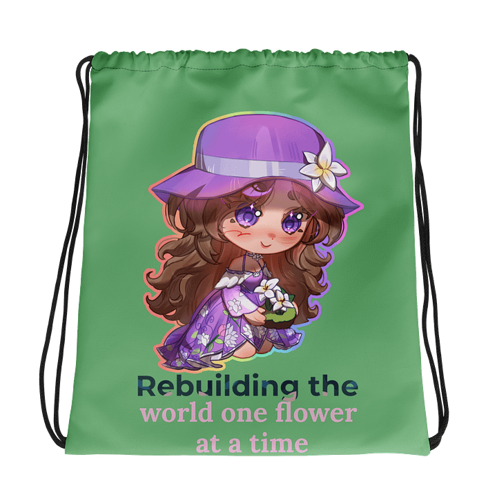 Saving Flowers Drawstring Bag product image (1)