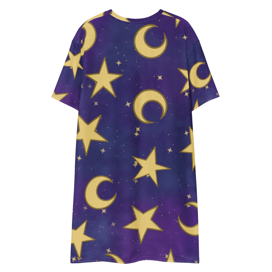 Cozy Moon and Stars Nighty Gown T-Shirt Dress product image (7)