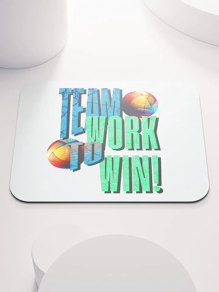 Team Work to Win Volleyball Mouse Pad product image (1)
