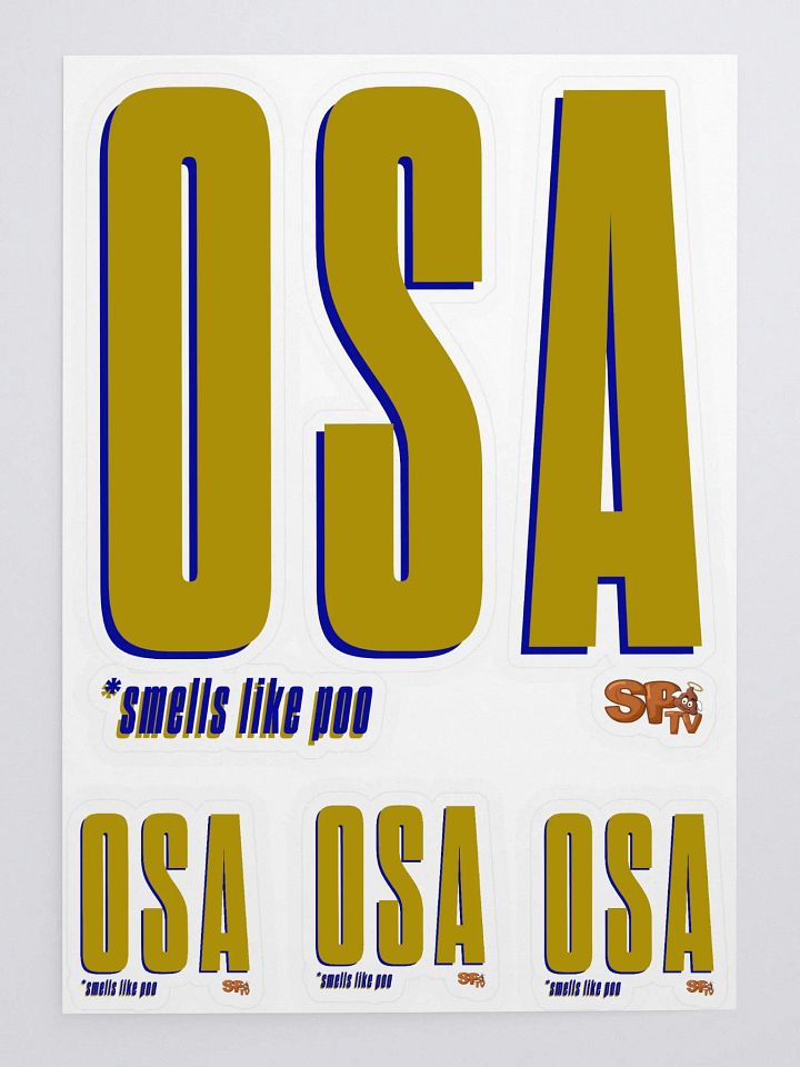 OSA Kiss Cut Sticker Sheet (Blue 