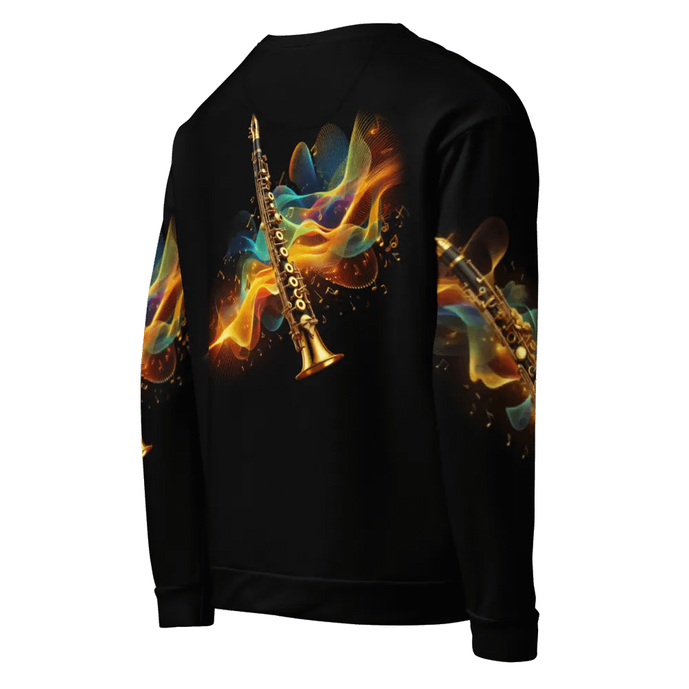 Golden Clarinet Musical Instrument - All-Over Unisex Sweatshirt #19 product image (5)