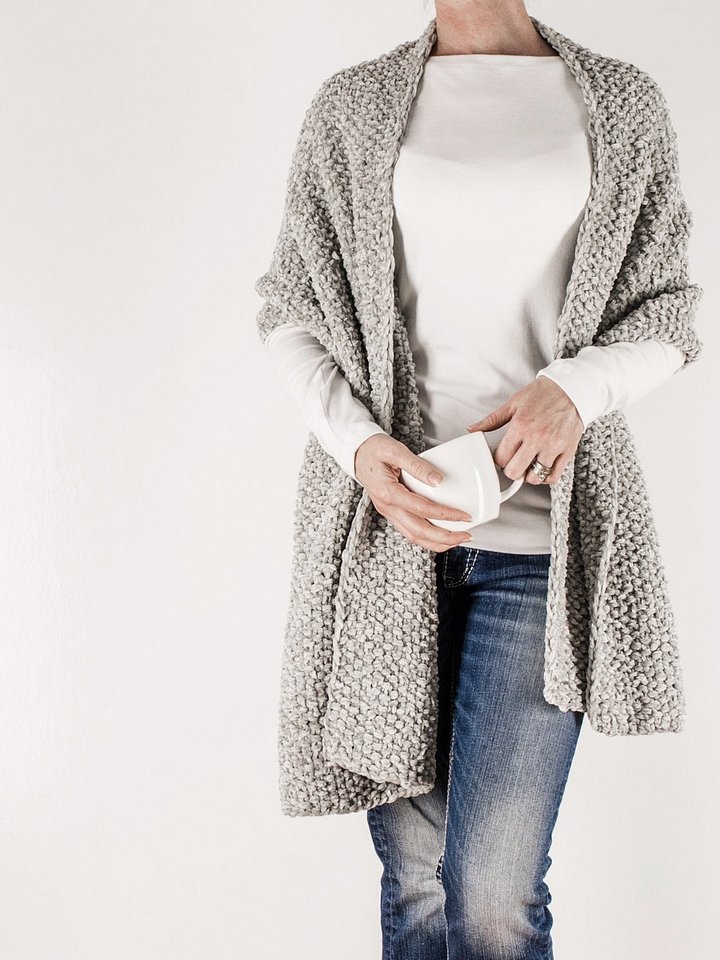 Velvet Textured Scarf Pattern - Tenderness product image (1)