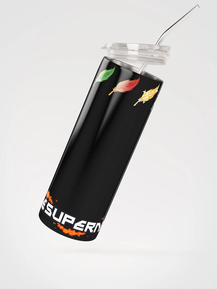 Feathers & Nameplate Stainless Steel Tumbler & Straw product image (1)
