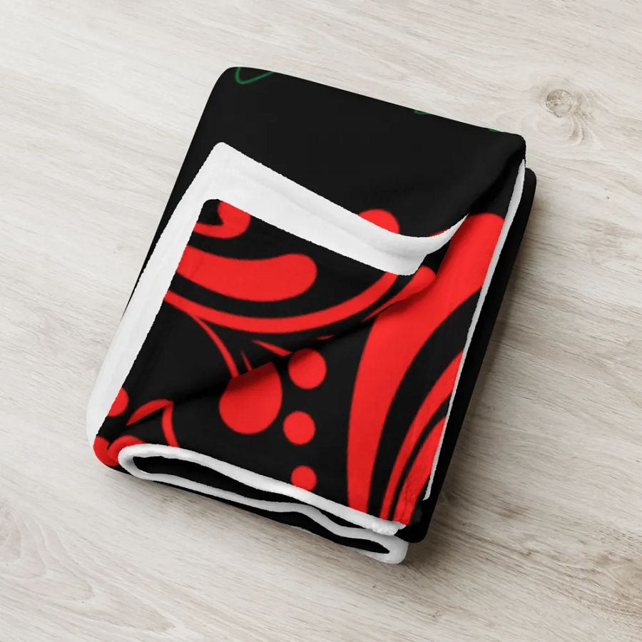 Gothic Floral Pattern Throw Blanket | Comfortable Throw Blanket product image (7)