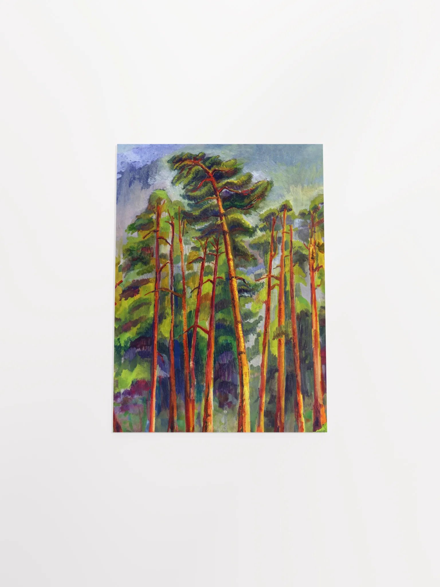 Misty Forest Symphony Poster - Dramatic Evening Pines product image (8)