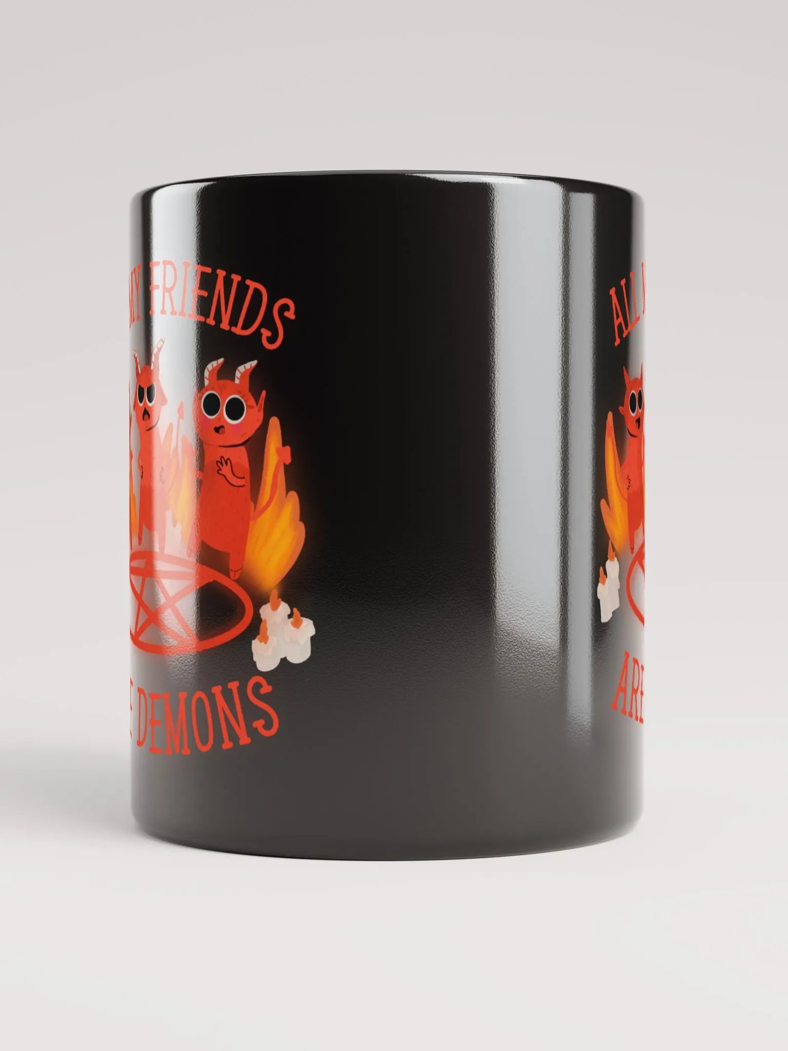 all my friends are demons mug product image (5)