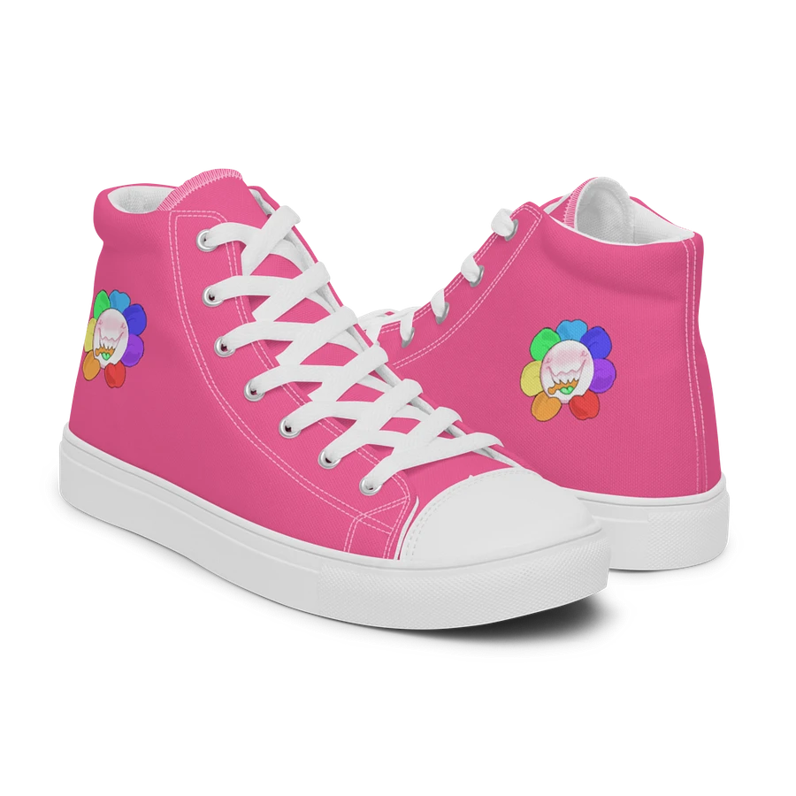Pink and White Flower Sneakers product image (44)