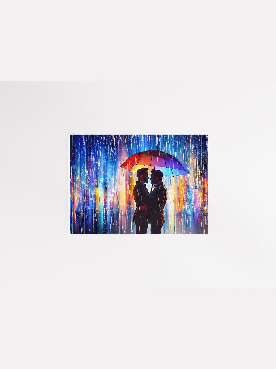 City Serenade - Love in the Rain Matte Poster product image (1)