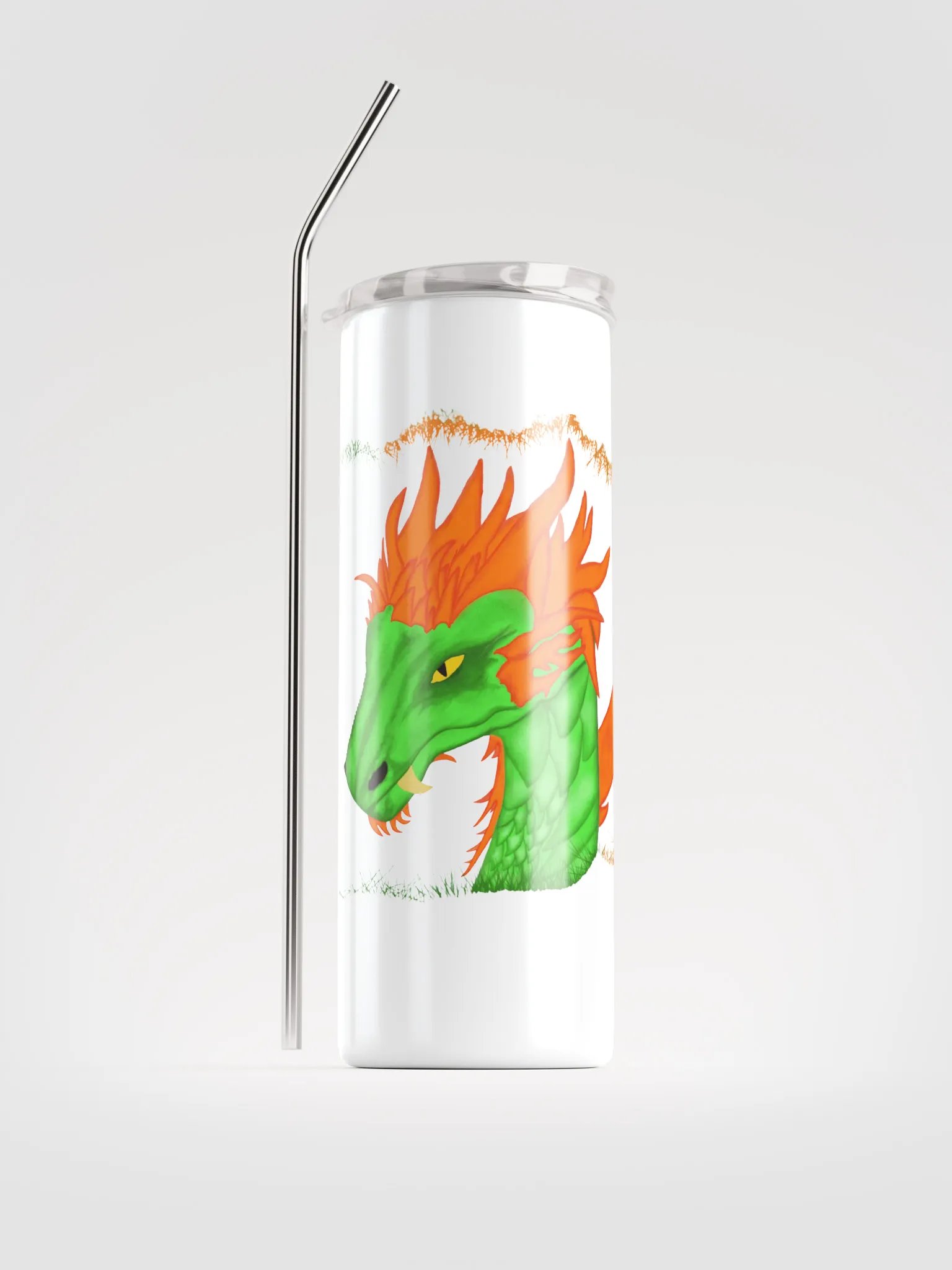 Flaming Dragon Stainless Steel Tumbler product image (1)