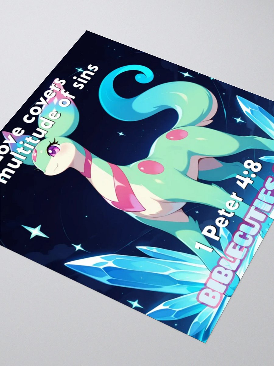 Bible Cuties Leah - Love covers a multitude of sins Sticker product image (5)