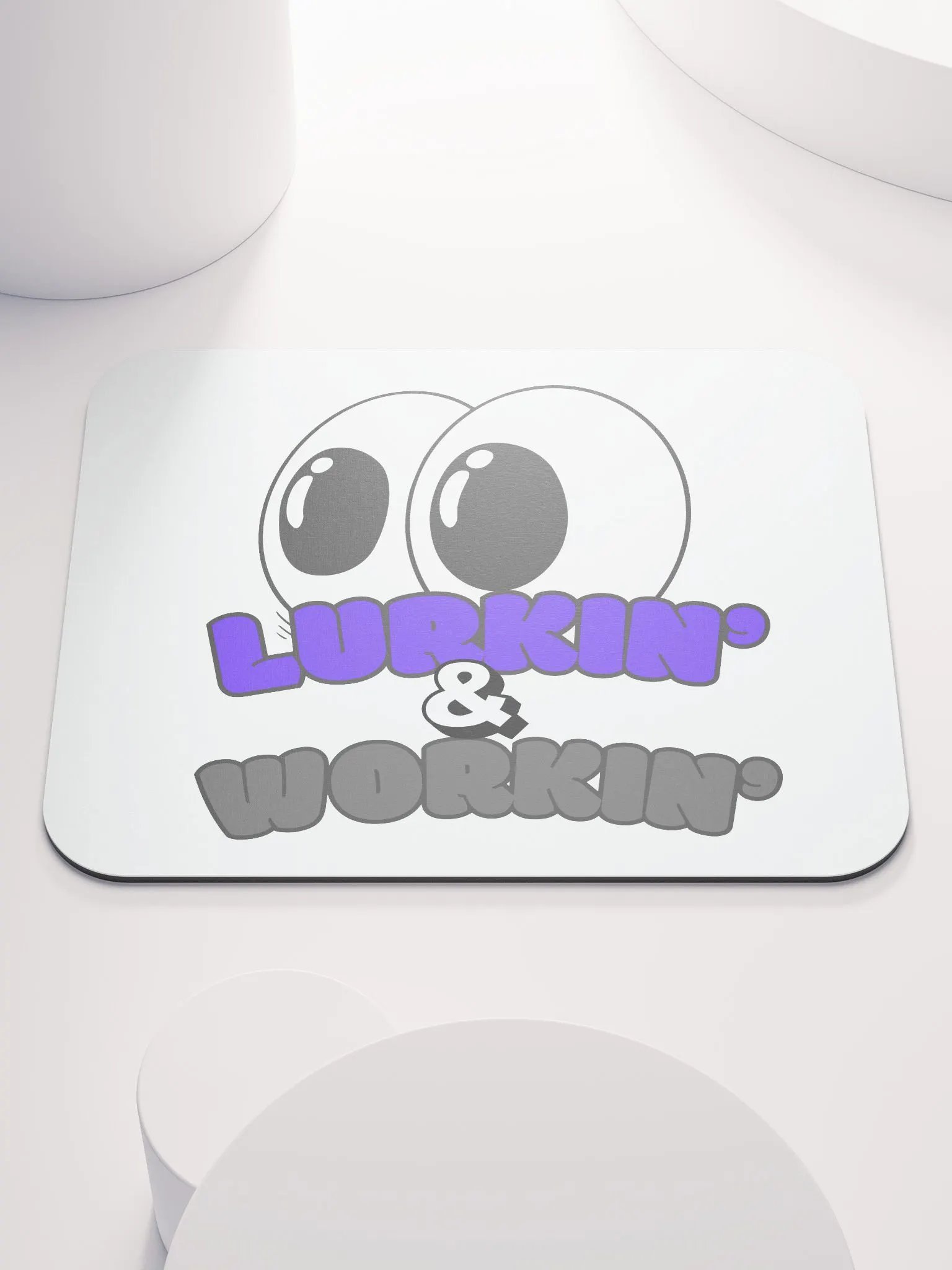 LURKIN' & WORKIN' Eyes Mouse Pad product image (1)