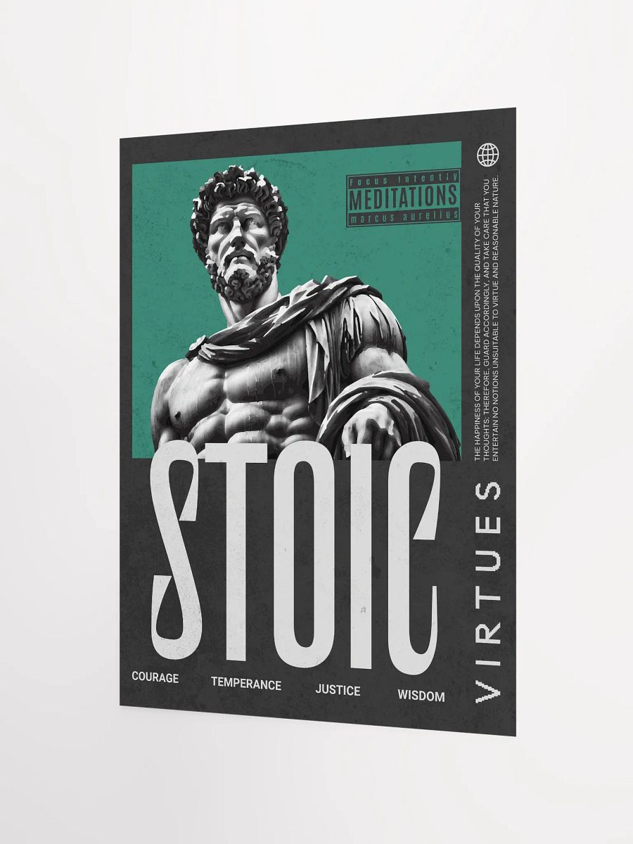 Stoic Virtues Marcus Aurelius Matte Paper Poster product image (10)