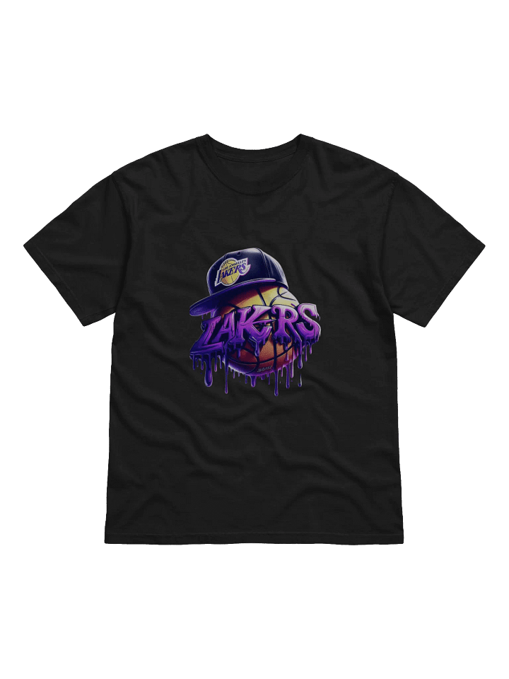 Lakers Graffiti Basketball Cap T-Shirt product image (2)