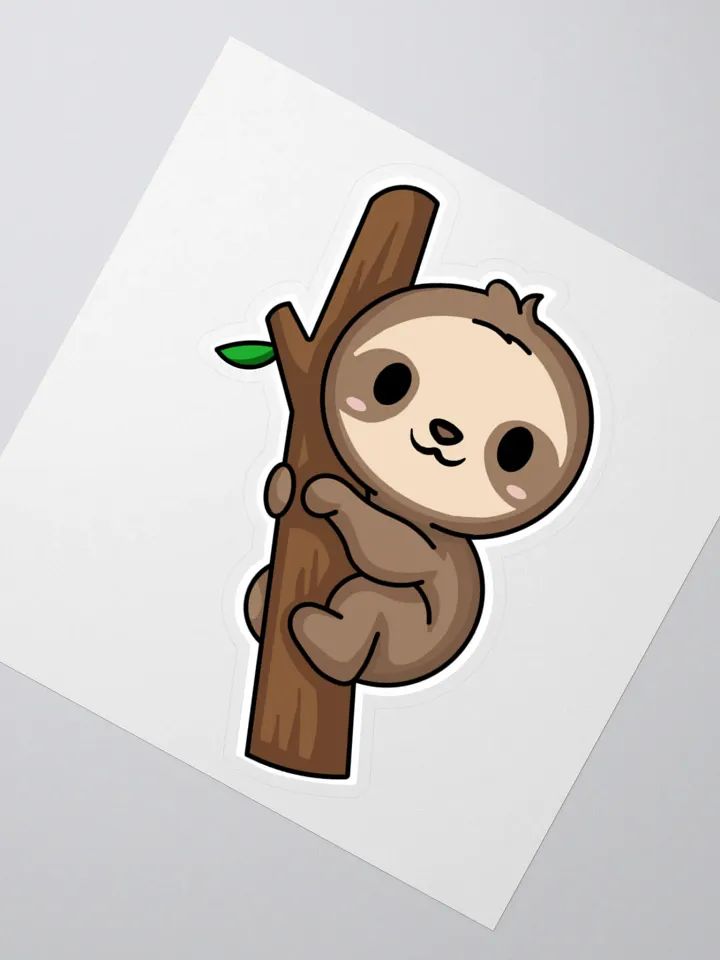 Sloth Hug Kiss Cut Stickers product image (2)
