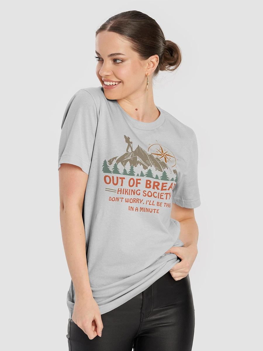 Out of Breath Hiking Society Light Unisex Jersey Short Sleeve Tee product image (108)