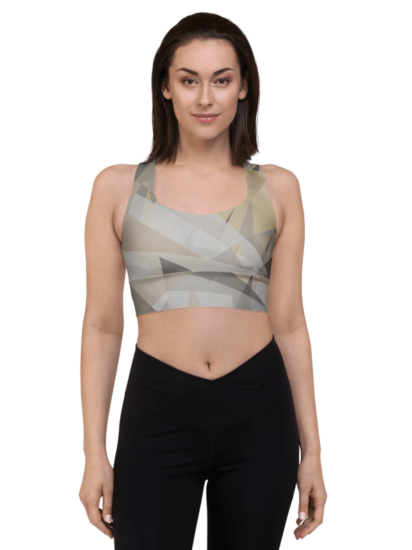 Geometric Fusion Recycled Sports Bra product image (1)