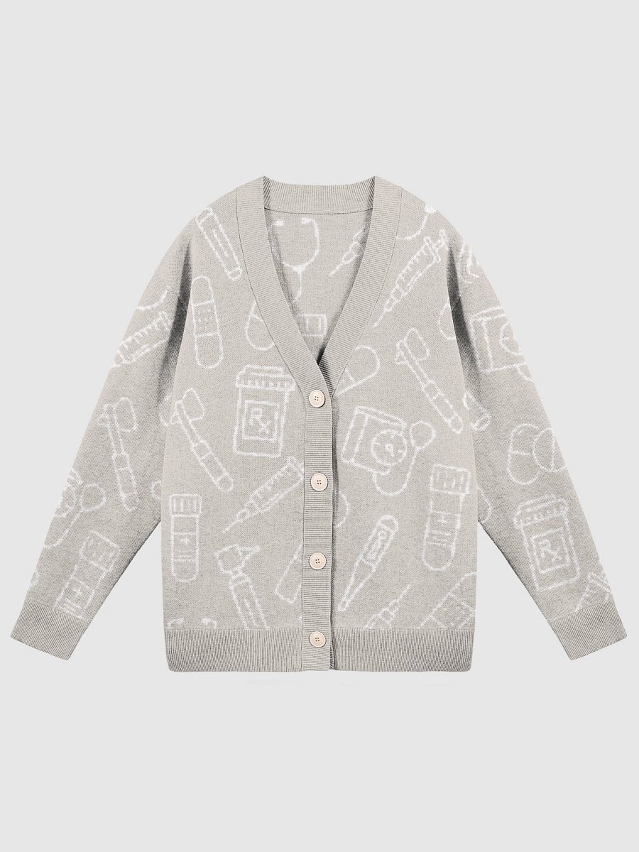 clinic cardigan (beige) product image (1)