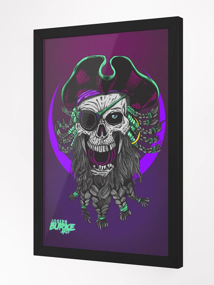 Synth-Pirate Hand Drawn Print Framed Art product image (1)