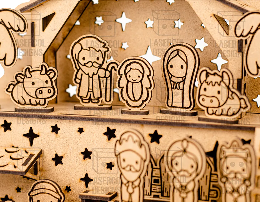 Nativity Scene - Christmas Gift - Laser Cut Files product image (7)