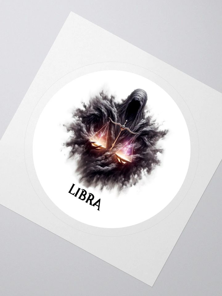 Mythical Libra Zodiac Round Sticker product image (4)