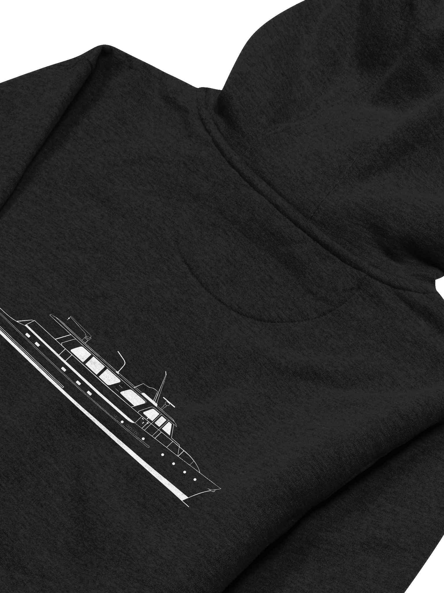 Hoodie – Tangaroa Boat Outline product image (14)