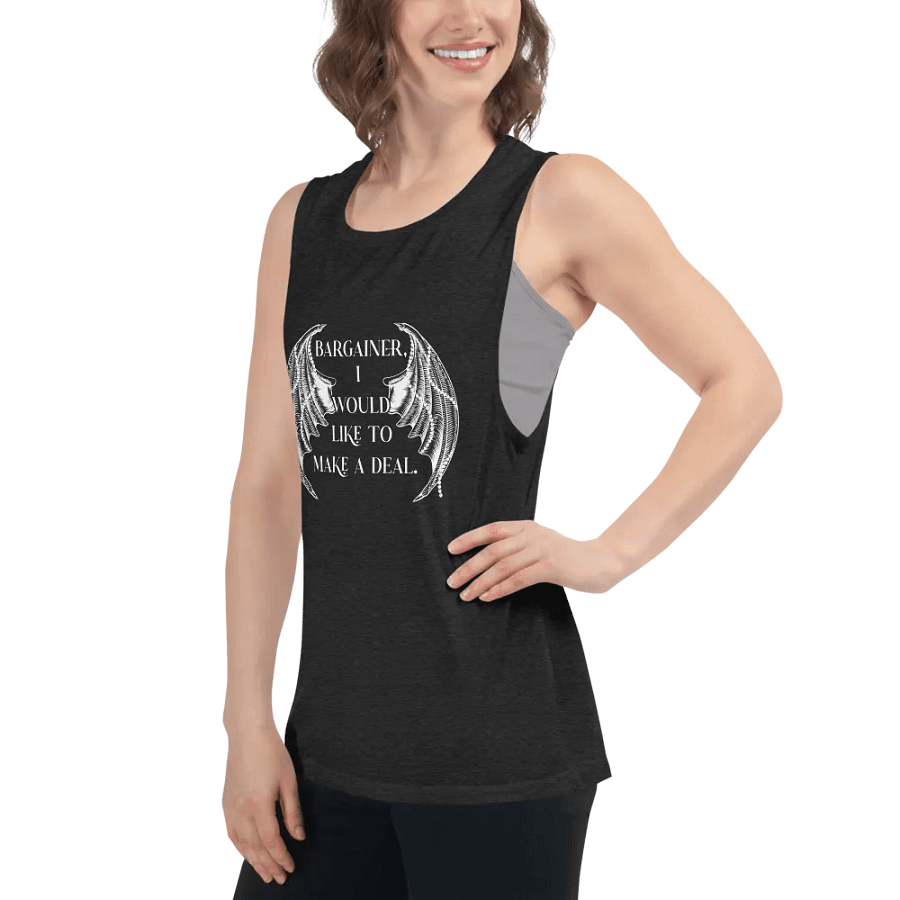Bargainer Calling Card Bella+Canvas Women's Flowy Muscle Tank product image (6)