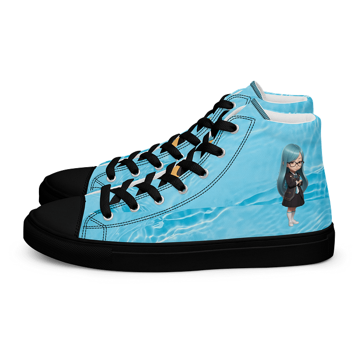 (Aqua CHIBI) K Women's High Top Canvas Shoes product image (1)