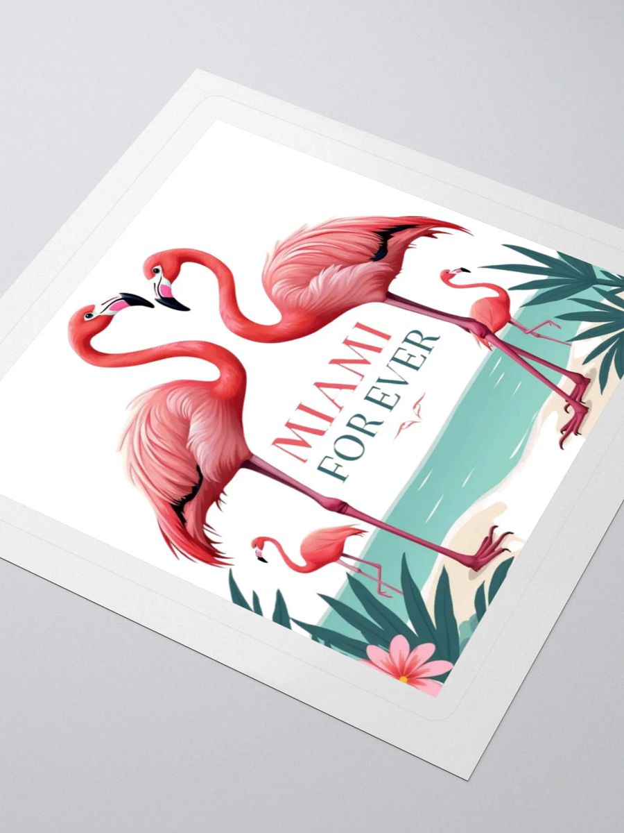 Tropical Flamingo Love Kiss Cut Stickers product image (8)