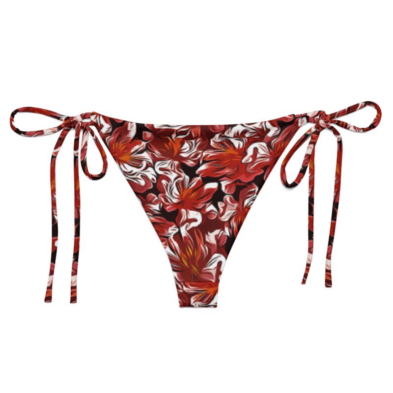 Fire Flower | Recycled String Bikini Bottom product image (7)