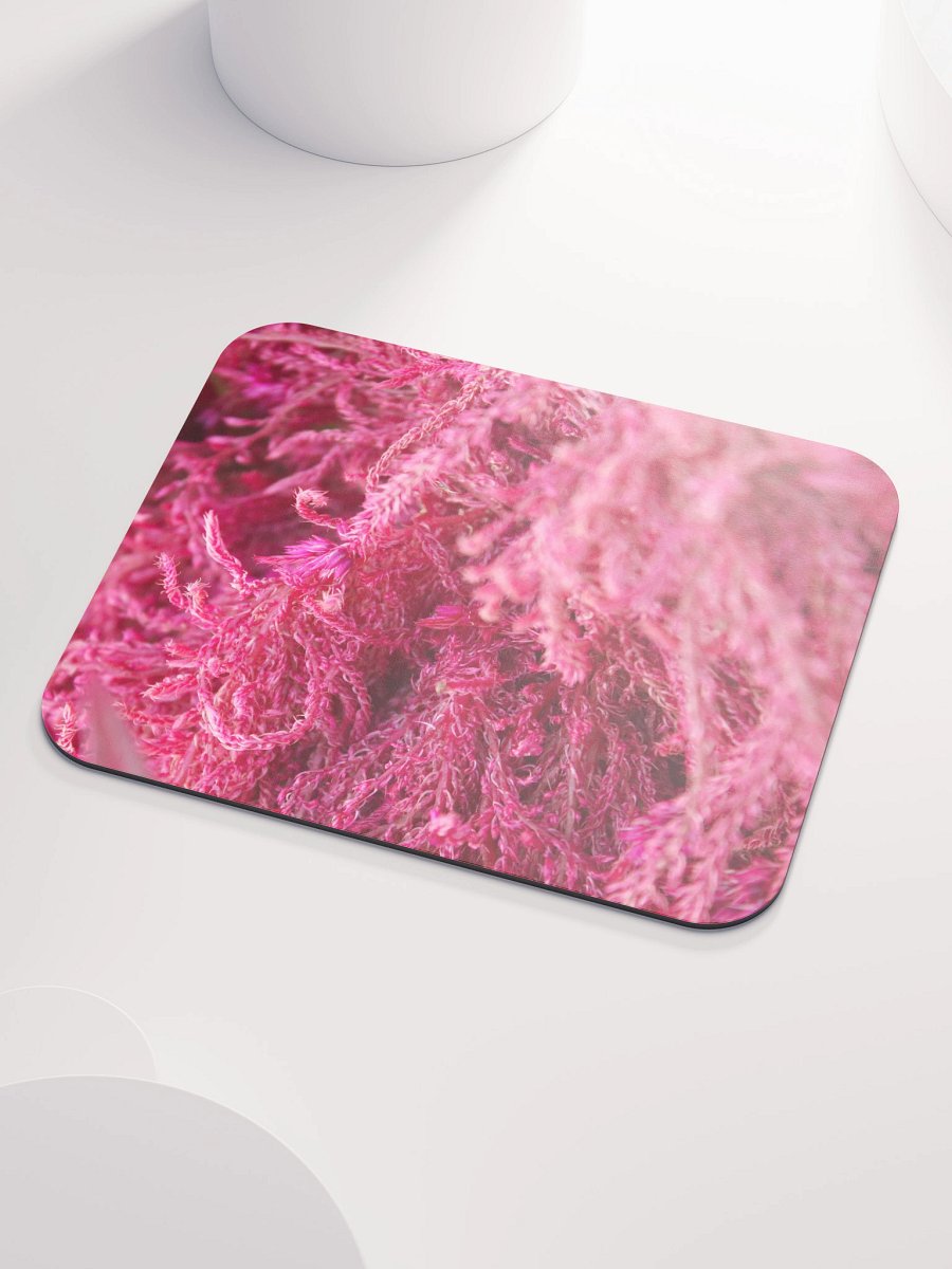 Pink Fluffy Botanical Mouse Pad product image (3)
