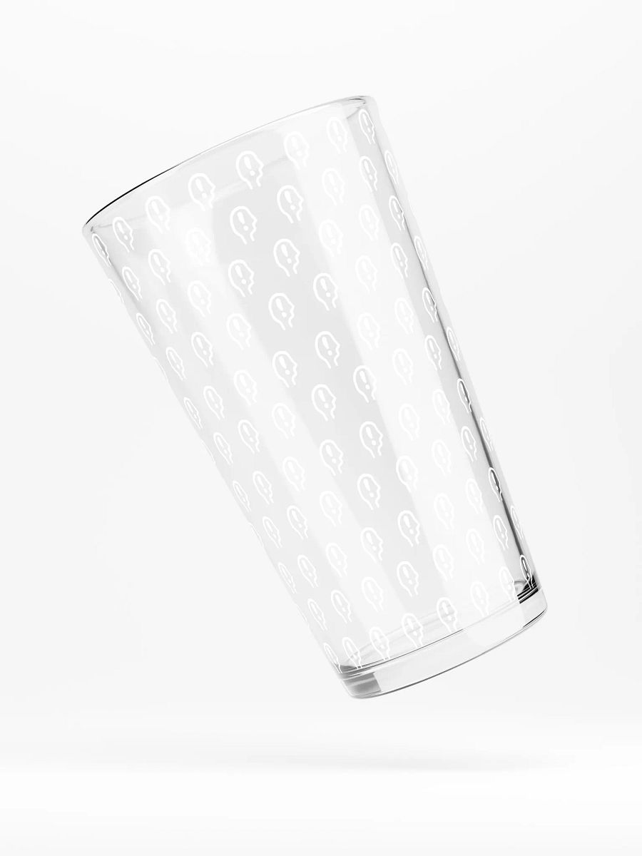 exclaiming mentally (repeating white design) pint glass product image (4)