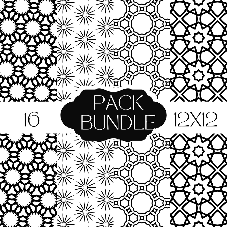 Vintage Charm Black and White Paper Pack product image (4)